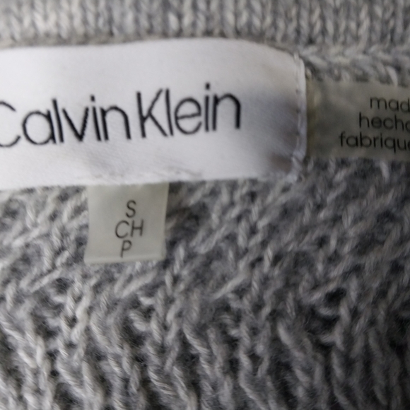 Calvin Klein Heather Gray Cowl Neck Sweater - Picture 11 of 11